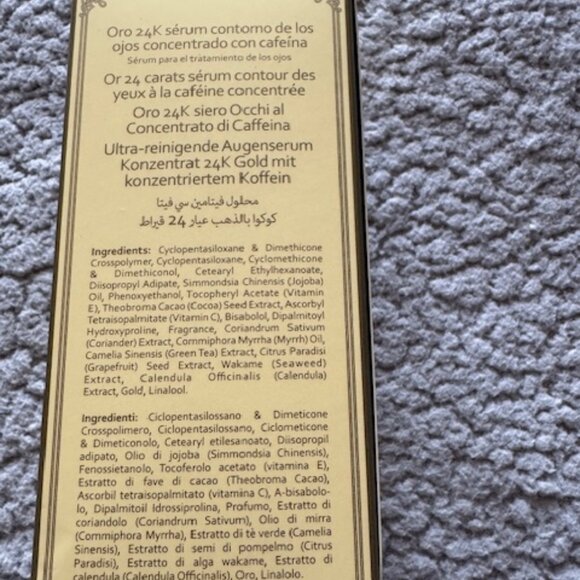 CONCENTRATED 24K GOLD CAFFEINE EYE SERUM - Picture 4 of 4